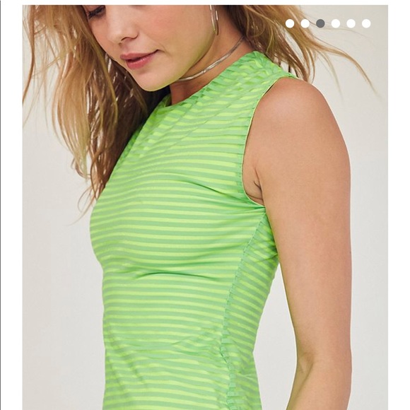 Silence + Noise Shadow Striped Muscle Tee Dress - Picture 3 of 6